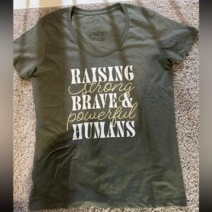 Old Navy Olive Graphic Tee